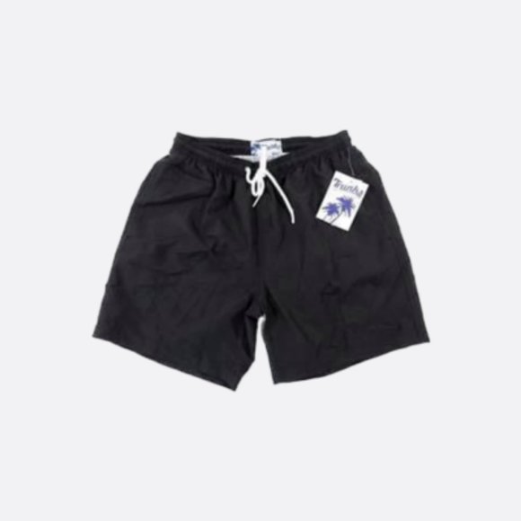 TRUNKS BRAND Black Surf Swim Trunks Shorts - Picture 1 of 4